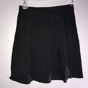 Mini black cotton skirt